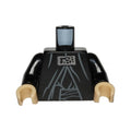 LEGO® Torso SW Sith Robe with Silver Neck Adornment, Belt Tied on Right Pattern (Palpatine) / Black Arms / Tan Hands 973pb1766c01 schwarz