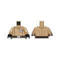 LEGO® Torso SW Imperial Officer 6 Pattern (Rebels Cartoon Style) / Dark Tan Arms / Black Hands 973pb1881c01 dunkelbeige