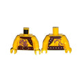 LEGO® Torso Ninjago Bare Chest Muscles, Purple Snake Tattoos, Snake Buckle, Shoulder Strap Pattern / Yellow Arms / Yellow Hands 973pb1916c01 gelb