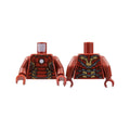 LEGO® Torso Armor with White Circle and Gold Plates (Mark 43) Pattern / Dark Red Arms / Dark Red Hands 973pb1937c01 dunkelrot