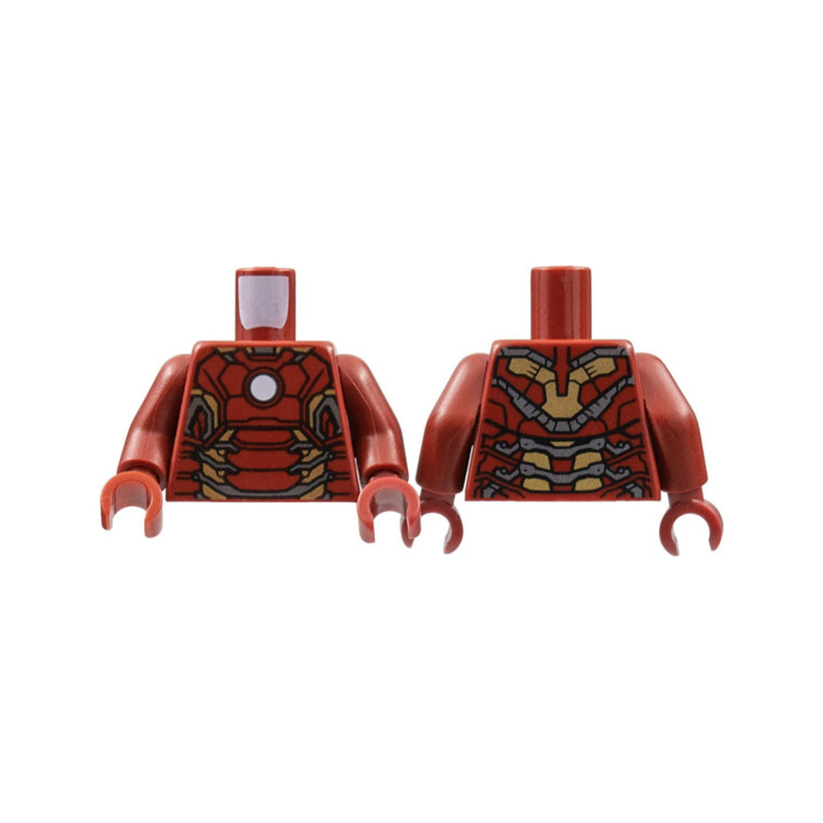 LEGO® Torso Armor with White Circle and Gold Plates (Mark 43) Pattern / Dark Red Arms / Dark Red Hands 973pb1937c01 dunkelrot