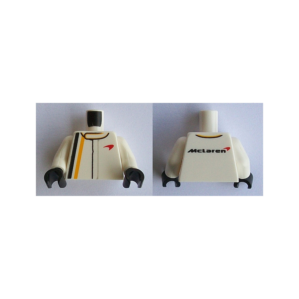 LEGO® Torso Speed Champions with McLaren Logo Pattern / White Arms / Black Hands 973pb2046c01 weiss