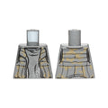 LEGO® Torso SW Vest with Dark Tan Camouflage over Shirt with Silver Dots Pattern 973pb2124 dunkelgrau
