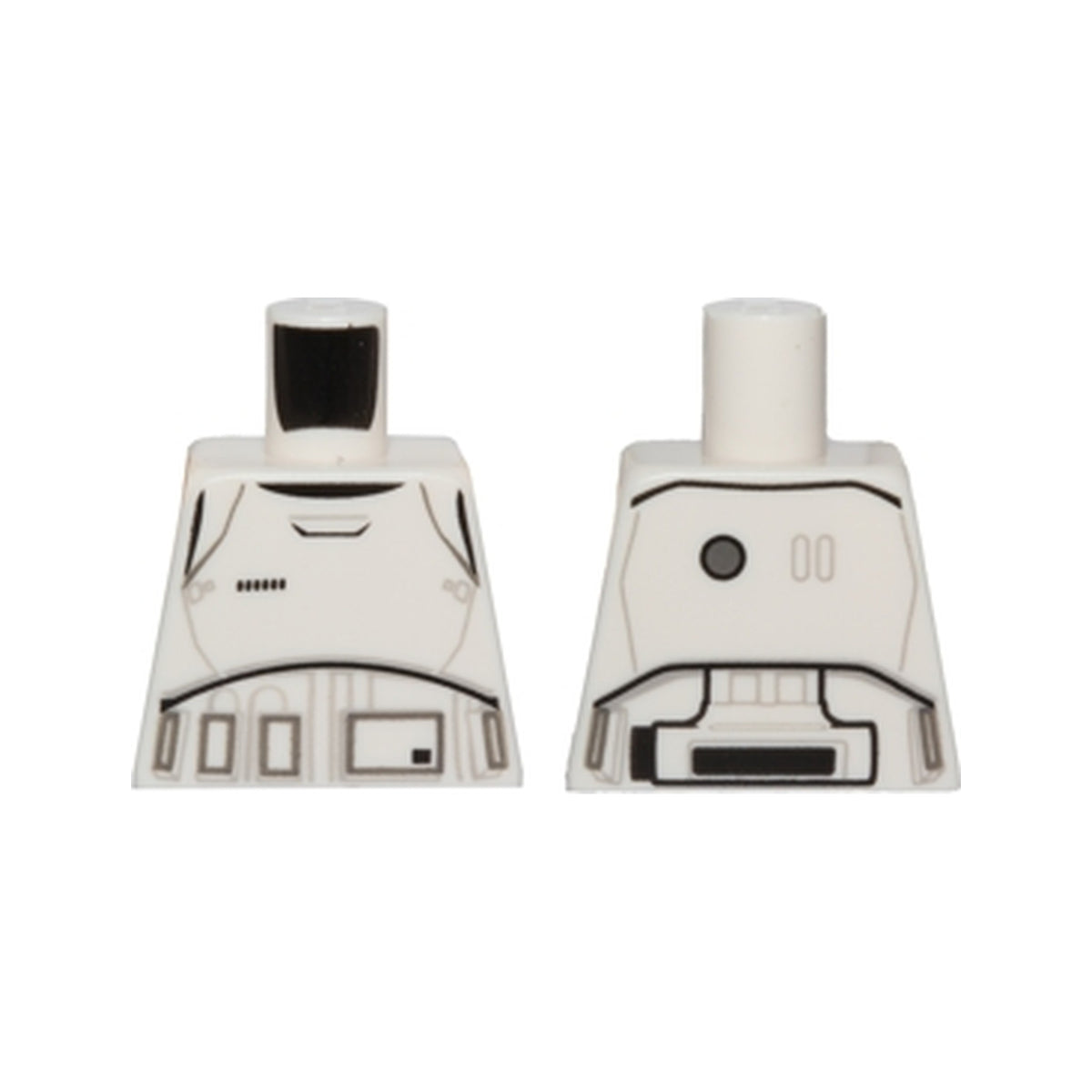 LEGO® Torso SW Armor Stormtrooper Ep. 7 with Black, Light Bluish Gray and Dark Bluish Gray Lines Pattern 973pb2129 weiss
