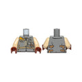 LEGO® Torso SW Jacket with Dark Tan Belts and Pockets Pattern (Rebel Trooper) / Tan Arms / Reddish Brown Hands 973pb2475c01 dunkelgrau