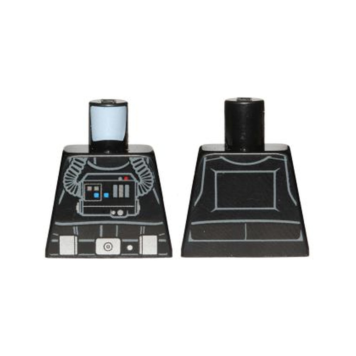 LEGO® Torso SW TIE Pilot, Detailed with Back Print, Belt with Silver Buckle and Boxes Pattern 973pb2495 schwarz