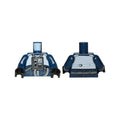 LEGO® Torso SW Rebel U-wing / Y-wing Pilot with Sand Blue Vest and Dark Bluish Gray Front Panel with Hose Pattern / Dark Blue Arms / Black Hands 973pb2497c02 dunkelblau