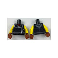 LEGO® Torso Jacket with Dark Bluish Gray Collar Flap and Hood Pattern / Yellow Arms with Dark Brown Crisscross Pattern / Reddish Brown Hands 973pb2768c01 schwarz