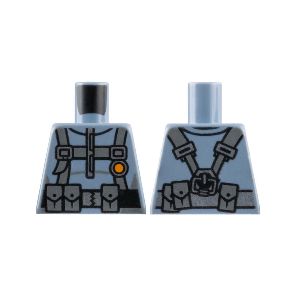 LEGO® Torso Scuba Suit with Utility Belt with 3 Pouches Front, 3 Pouches Back Pattern 973pb2827 sandblau