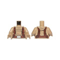 LEGO® Torso SW Hoodie Jacket with Large Central Pocket and Reddish Brown Utility Belts Pattern (Resistance Trooper) / Dark Tan Arms / Dark Tan Hands 973pb2923c01 dunkelbeige