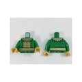 LEGO® Torso Gold Scalloped Collar, Plate Armor, and Belt Pattern / Green Arms / Pearl Gold Hands 973pb2972c01 grün
