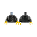LEGO® Torso Ninjago Female Armor with Three Large Silver Clasps Pattern / Pearl Dark Gray Arms / Yellow Hands 973pb2989c01 perldunkelgrau