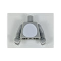 LEGO® Torso with White Stomach Pattern / Light Bluish Gray Arms / Light Bluish Gray Hands 973pb3070c01 hellgrau