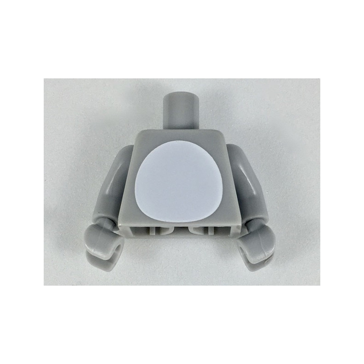 LEGO® Torso with White Stomach Pattern / Light Bluish Gray Arms / Light Bluish Gray Hands 973pb3070c01 hellgrau