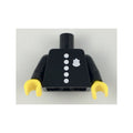 LEGO® Torso Police with Classic Badge and 5 Buttons Pattern / Black Arms / Yellow Hands 973pb3094c01 schwarz