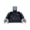 LEGO® Torso Cascading Folds with Sores and Drainage Pattern / Black Arms / Light Bluish Gray Hands 973pb3222c01 schwarz
