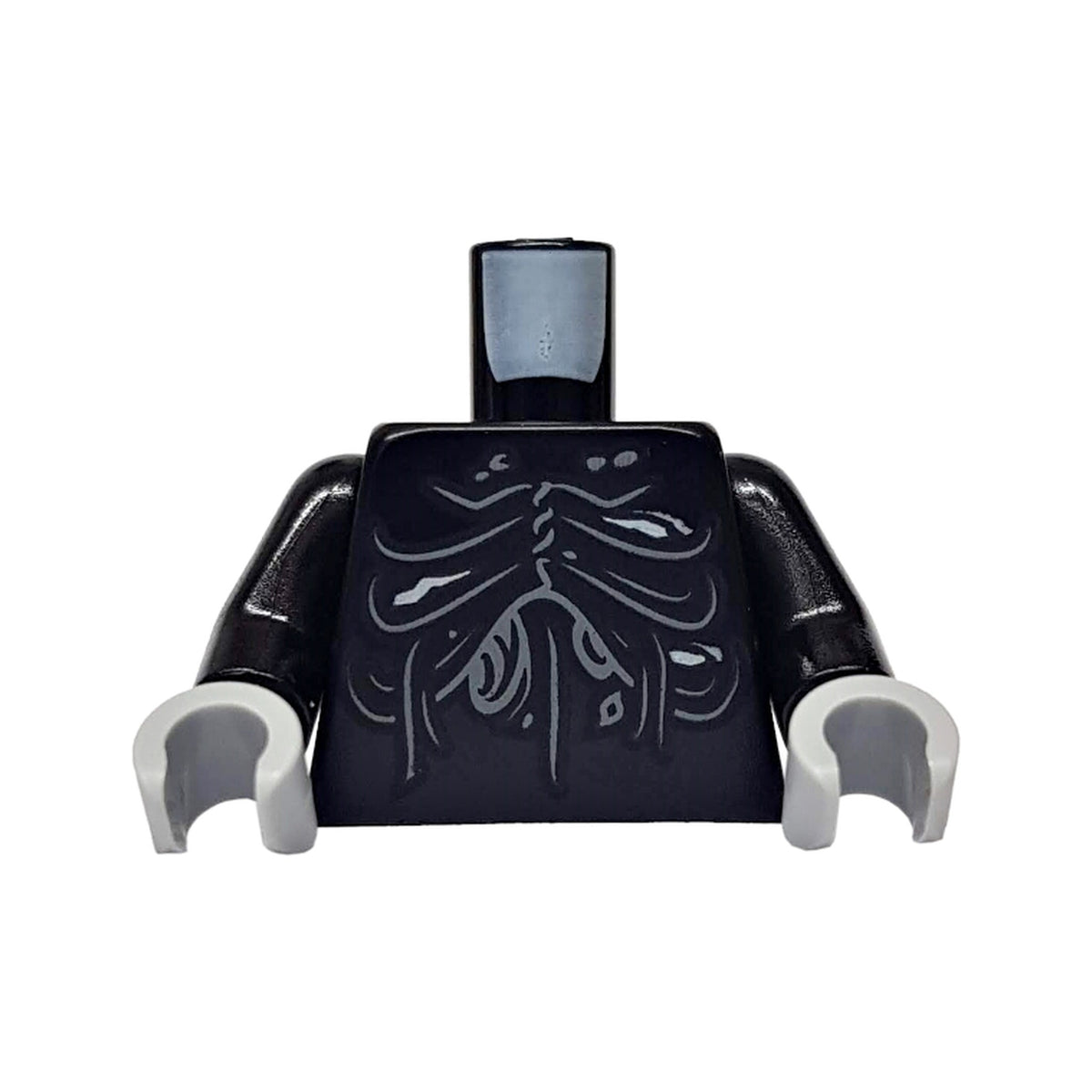 LEGO® Torso Cascading Folds with Sores and Drainage Pattern / Black Arms / Light Bluish Gray Hands 973pb3222c01 schwarz