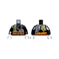 LEGO® Torso Ninjago Chains and Belts with Claw Marks Pattern / Black Arm Left / Pearl Dark Gray Arm Right / White Hands 973pb3259c01 schwarz