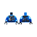LEGO® Torso Ninjago Armor Tattered with Dark Blue Sash Pattern / Blue Arms / Black Hands 973pb3262c01 blau