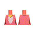 LEGO® Torso Female White Blaze, Medium Lavender Rosettes Pattern 973pb3433 koralle
