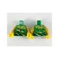 LEGO® Torso Tunic with Gold, Yellowish Green and White Electricity Pattern / Pearl Gold Arms / Yellow Hands 973pb3693c01 grün