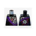 LEGO® Torso Robe with Dark Purple Hem and Silver Robot Armor, Hose and Red Circle in Center, Saw Blade on Back Pattern 973pb3788 schwarz