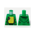 LEGO® Torso Hoodie, Yellow Chest with Medium Nougat Muscle Contours and Gold Triangle Tattoos Pattern 973pb3804 grün