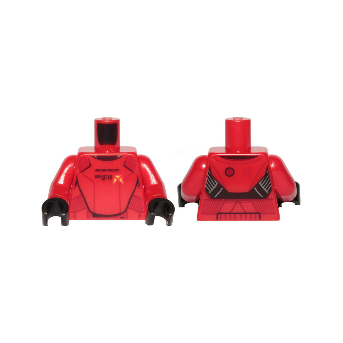 LEGO® Torso SW Armor Sith Jet Trooper Ep. 9 with Black Lines Pattern / Red Arms / Black Hands 973pb3813c01 rot