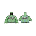 LEGO® Torso Bare Chest with Light Bluish Gray Muscles Outline, Stone Necklace and Sand Blue Spots Pattern / Sand Green Arms / Sand Green Hands 973pb3924c01 sandgrün
