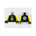 LEGO® Torso Jacket, Yellow Chest, Silver Necklace with Fang Pendant and Yin Yang Belt Buckle Pattern / Yellow Arms / Black Hands 973pb4153c01 schwarz