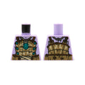 LEGO® Torso Dark Tan Armor, Dark Turquoise Jewel and Spikes, Dark Orange Ropes Pattern 973pb4207 lavendel