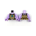 LEGO® Torso Dark Tan Armor, Dark Turquoise Jewel and Spikes, Dark Orange Ropes Pattern / Lavender Arms / Lavender Hands 973pb4207c01 lavendel