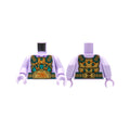 LEGO® Torso Gold Breastplate, Dark Turquoise and Dark Orange Trim Pattern / Lavender Arms / Lavender Hands 973pb4214c01 lavendel