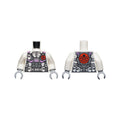 LEGO® Torso Camouflage With Dark Bluish Gray Jacket with Belt and Pockets and Red Hydra Logo Pattern / White Arms / Light Bluish Gray Hands 973pb4329c01 weiss