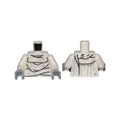 LEGO® Torso Alien Wrappings and Light Bluish Gray Stains Pattern / White Arms / Light Bluish Gray Hands 973pb4683c01 weiss