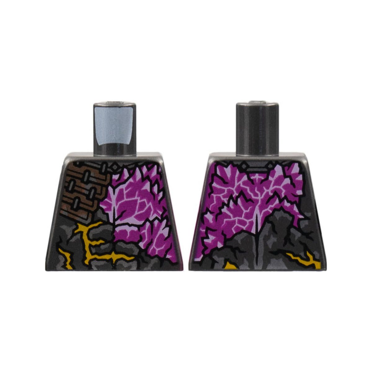 LEGO® Torso Broken Armor, Magenta Chest Pattern 973pb4767 perldunkelgrau
