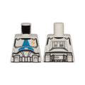 LEGO® Torso SW Armor Clone Trooper with Blue 501st Legion Markings and 2 Yellow Stripes Pattern (Clone Wars) 973pb5001 weiss