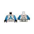 LEGO® Torso SW Armor Clone Trooper with Blue 501st Legion Markings and 2 Yellow Stripes Pattern (Clone Wars) / Blue Arms / Black Hands 973pb5001c01 weiss