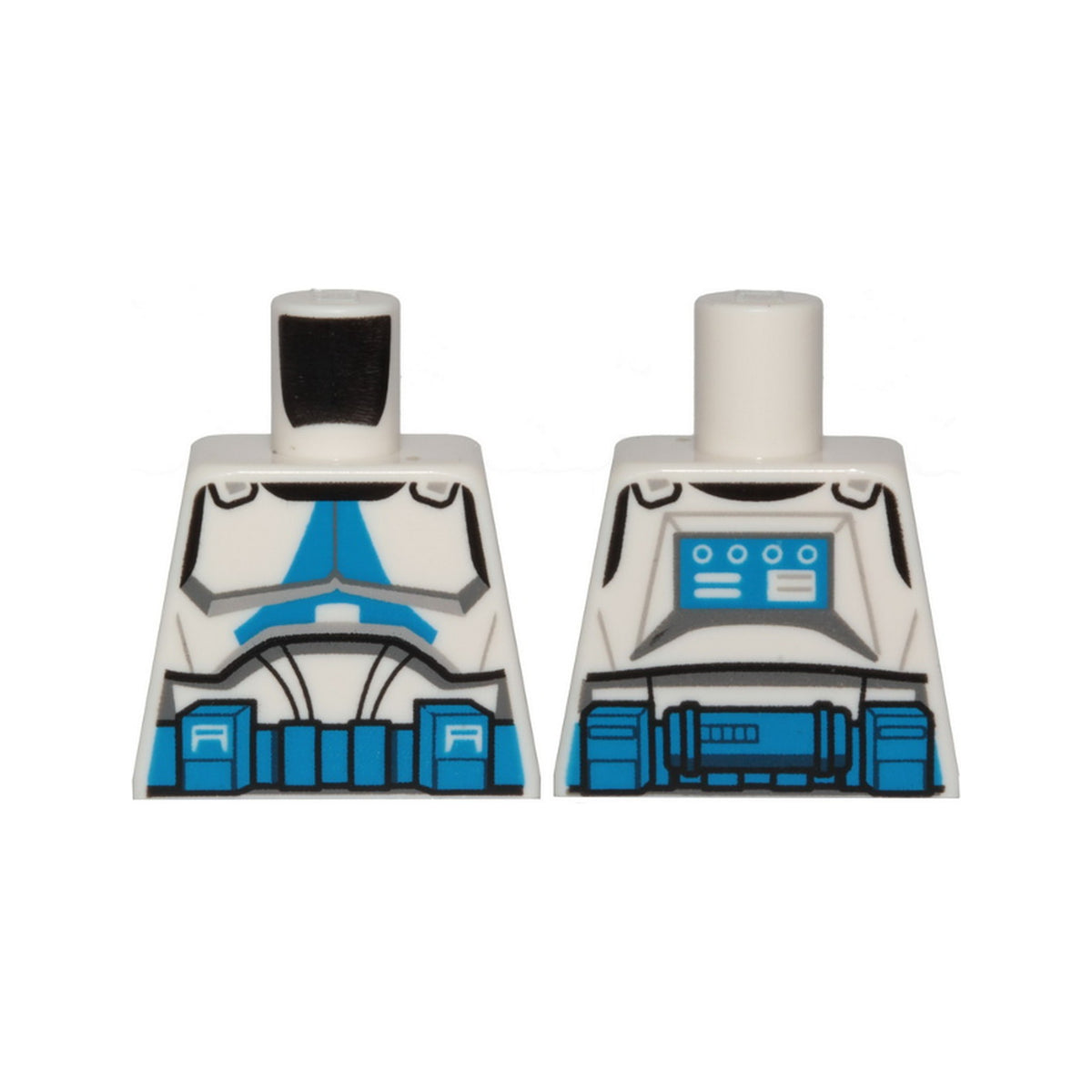 LEGO® Torso SW Armor Clone Trooper with Blue 501st Legion Markings and Belt Pattern (Clone Wars) 973pb5002 weiss