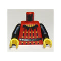 LEGO® Torso Castle Fright Knights Bat Lord Tunic Pattern / Black Arms / Yellow Hands 973px125c01 rot