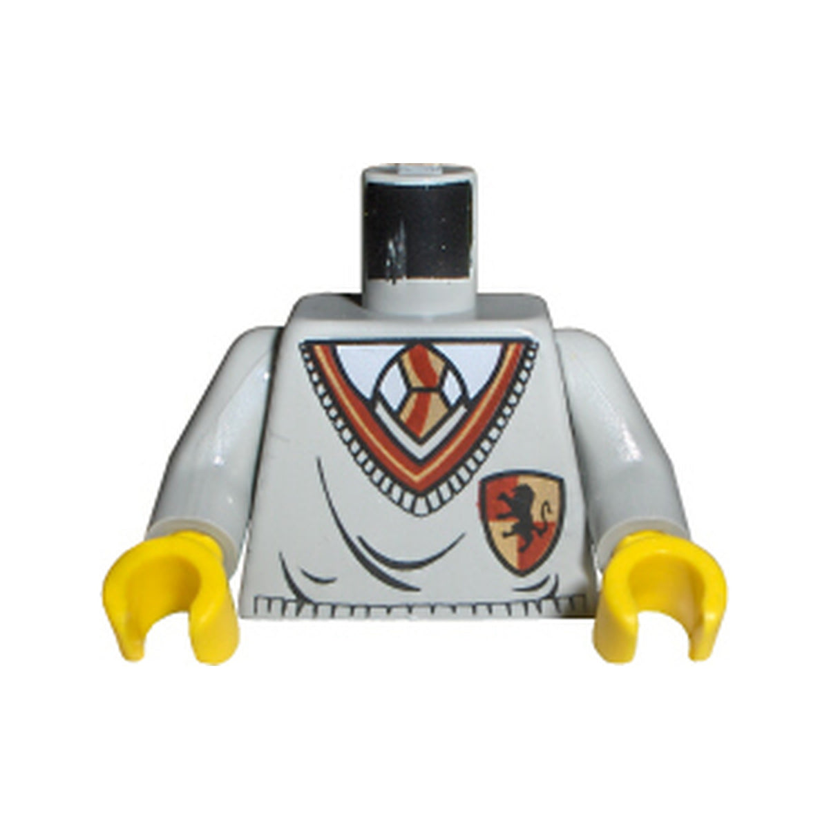 LEGO® Torso Harry Potter Uniform Gryffindor Shield Pattern / Light Gray Arms / Yellow Hands 973px146c01 hellgrau (alt)