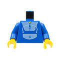 LEGO® Torso Blue Jogging Suit Pattern / Blue Arms / Yellow Hands 973px2c01 blau