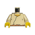 LEGO® Torso SW Closed Shirt, Brown Belt, Yellow Neck Pattern / Tan Arms / Yellow Hands 973px82ac01 beige