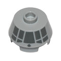 LEGO® Cone 2 x 2 Truncated with Dark Bluish Gray Millennium Falcon Cockpit on Side Pattern 98100pb15 hellgrau