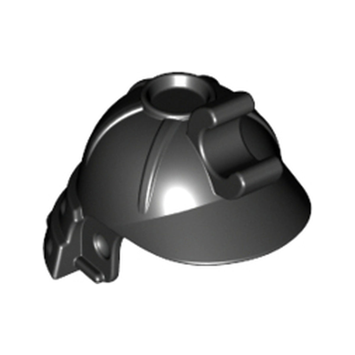 LEGO® Minifigure, Headgear Helmet Ninja / Samurai with Clip and Long Visor 98128 schwarz
