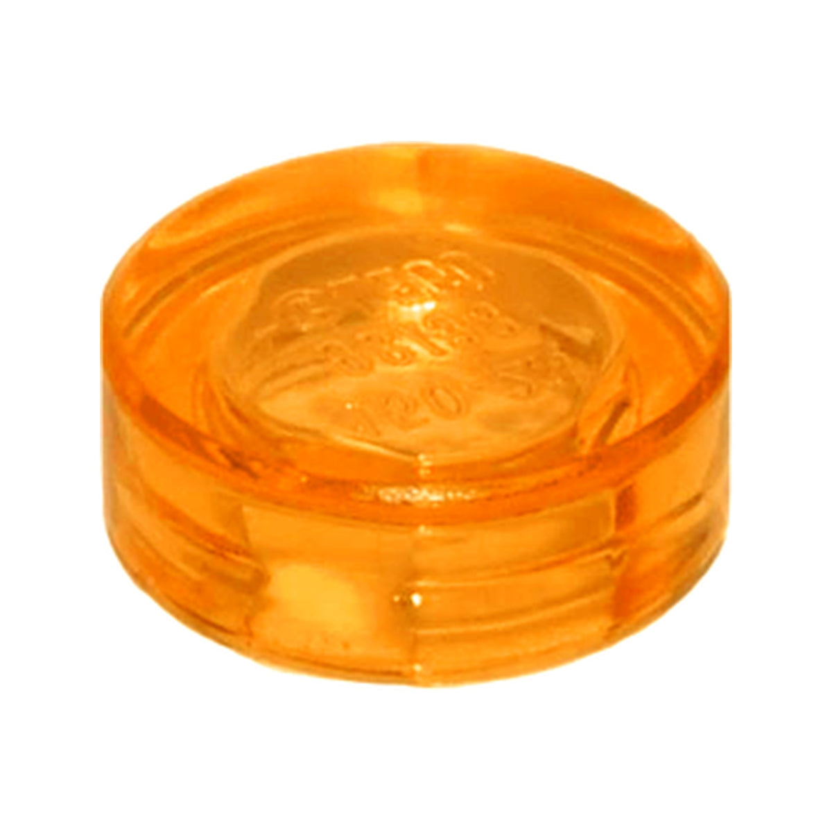 LEGO® Tile, Round  1 x 1 98138 transparent orange