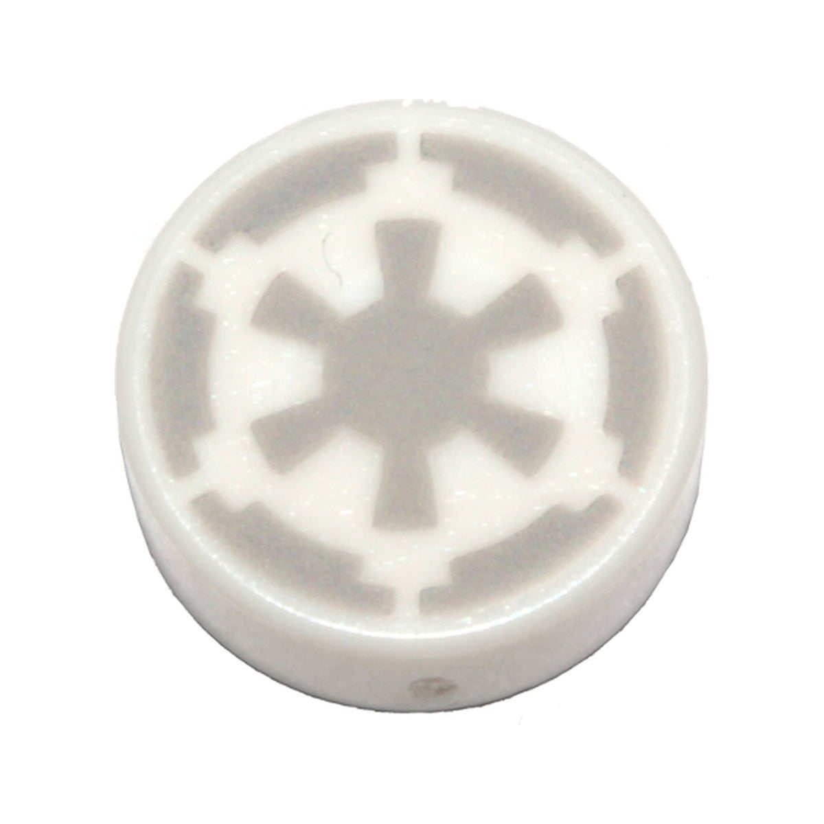 LEGO® Tile, Round 1 x 1 with Light Bluish Gray SW Imperial Logo Pattern 98138pb086 weiss