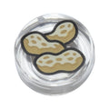 LEGO® Tile, Round 1 x 1 with 3 Tan and Dark Tan Peanuts Pattern 98138pb451 transparent