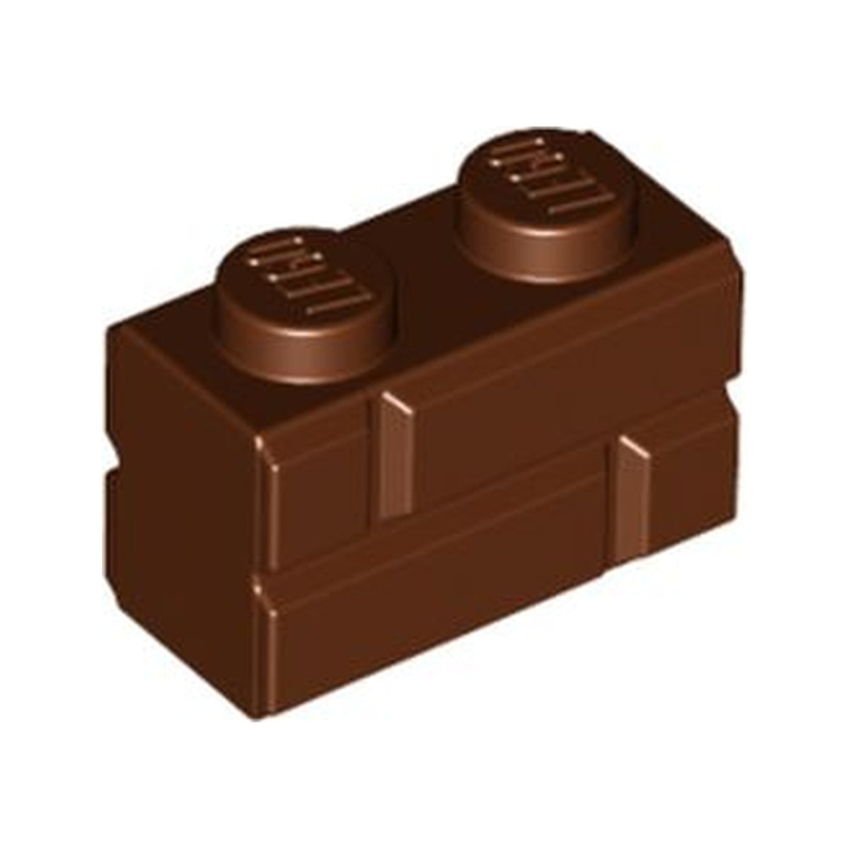 LEGO® Brick, Modified 1 x 2 with Masonry Profile 98283 braun