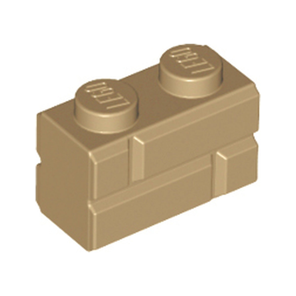 LEGO® Brick, Modified 1 x 2 with Masonry Profile 98283 dunkelbeige